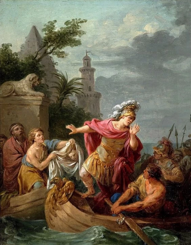 Il rimorso di Cesare per la morte di Pompeo - Castello reale di Varsavia
